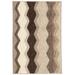 White 36 x 24 x 0.25 in Area Rug - Dash and Albert Rugs Chevron Handwoven Wool Beige/Brown/Gray Area Rug Wool | 36 H x 24 W x 0.25 D in | Wayfair