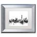 Trademark Fine Art Hong Kong Skyline BW Framed Graphic Art Canvas in Black/White | 0.5 D in | Wayfair MT1025-S1114BMF