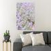 MentionedYou Brown, Black, & White Butterfly On Purple Petaled Flower Photo - 1 Piece Rectangle Graphic Art Print On Wrapped Canvas | Wayfair