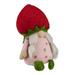 Northlight Seasonal 9.5" Green & Red Boy Springtime Strawberry Gnome in Pink | 9.5 H x 5 W x 6 D in | Wayfair NORTHLIGHT QS93466