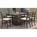Charlton Home® Preciado 7 - Piece Counter Height Dining Set Wood in Brown | 36 H in | Wayfair 569FACD0996446A0B6FE49548D01F1F3