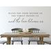 Story Of Home Decals Bless the Food Before Us the Family Beside Us & the Love Between Us Wall Decal Vinyl in Brown | 8 H x 29 W in | Wayfair