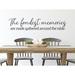 Story Of Home Decals The Fondest Memories Are Made Gathered Around the Table Wall Decal Vinyl in Gray | 8 H x 28 W in | Wayfair KITCHEN 219g