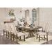 Red Barrel Studio® Extendable Dining Set Wood/Upholstered in Brown | 30 H in | Wayfair 17D7514326BF4296BCDC700134EC72AA