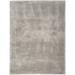Gray 87 x 63 x 1.58 in Area Rug - Latitude Run® Chippewa Dreamy Shag Solid Silver Area Rug Polyester | 87 H x 63 W x 1.58 D in | Wayfair