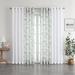 Red Barrel Studio® Ellerkamp Kate Aurora Biscayne Bay Floral Sheer Grommet Curtain Panels Polyester in White | 84 H x 52 W in | Wayfair