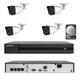 Kit Videosorveglianza Poe 4 Canali Nvr 2 Mpx H265 Cloud Ip Hd 500 Gb Hikvision