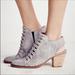 Free People Shoes | Free People Far Hills Leather Ankle Boots | Color: Gray | Size: 7