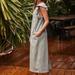 Free People Dresses | Free People Once Upon A Sea Midi Dress | Color: Gray/Green | Size: S