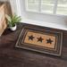 Farmhouse Jute Rug Rect Stencil Stars w/ Pad 20x30 - 20"x30"