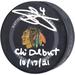 Seth Jones Chicago Blackhawks Autographed 2021 Model Official Game Puck with "Chi Debut 10/13/21" Inscription