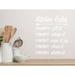 Story Of Home Decals Kitchen Rules Wall Decal Vinyl in White | 24 H x 20 W in | Wayfair KITCHEN 195j