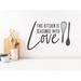 Story Of Home Decals This Kitchen Is Seasoned w/ Love Wall Decal Vinyl in Gray | 8 H x 12 W in | Wayfair KITCHEN 230c