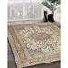 Brown/Gray 96 x 0.35 in Indoor Area Rug - Alcott Hill® Forward Traditional Beige/Gray/Brown Area Rug Polyester/Wool | 96 W x 0.35 D in | Wayfair
