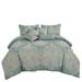 Rosdorf Park Delisa Teal Microfiber 7 Piece Comforter Set Polyester/Polyfill/Microfiber in Blue/Green | King Comforter + 6 Additional Pieces | Wayfair