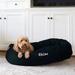 Majestic Pet Products Majestic Pet Personalized Bagel Donut Bolster Dog Bed Polyester/Cotton in Black | 11 H x 52 W x 35 D in | Wayfair