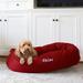 Majestic Pet Products Majestic Pet Personalized Bagel Donut Bolster Dog Bed Polyester/Cotton in Black | 11 H x 52 W x 35 D in | Wayfair