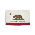 Arlmont & Co. California Nylon 3 x 5 ft. House Flag w/ Heading & Grommets in Red/White | 1.5 H x 6.25 W in | Wayfair