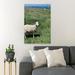 Rosalind Wheeler White Sheep 8 - 1 Piece Rectangle Graphic Art Print On Wrapped Canvas in Blue/Green | 14 H x 11 W x 2 D in | Wayfair