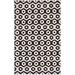 Black/White 72 x 72 x 0.2 in Indoor Area Rug - Corrigan Studio® Studio Leather 234 Area Rug In Black/Beige Cowhide | 72 H x 72 W x 0.2 D in | Wayfair