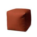 Latitude Run® Box Cushion Ottoman Slipcover, Polyester in Red/Brown | 17 H x 17 W x 1 D in | Wayfair 6612CC7FE1F849FBAA3AB947CE05A7D5