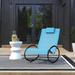 Wade Logan® Outdoor Patio Chair in Blue | 34.5 H x 24.5 W x 41.25 D in | Wayfair 454CC2DEDAD84D3A80C105FD2F14AC19