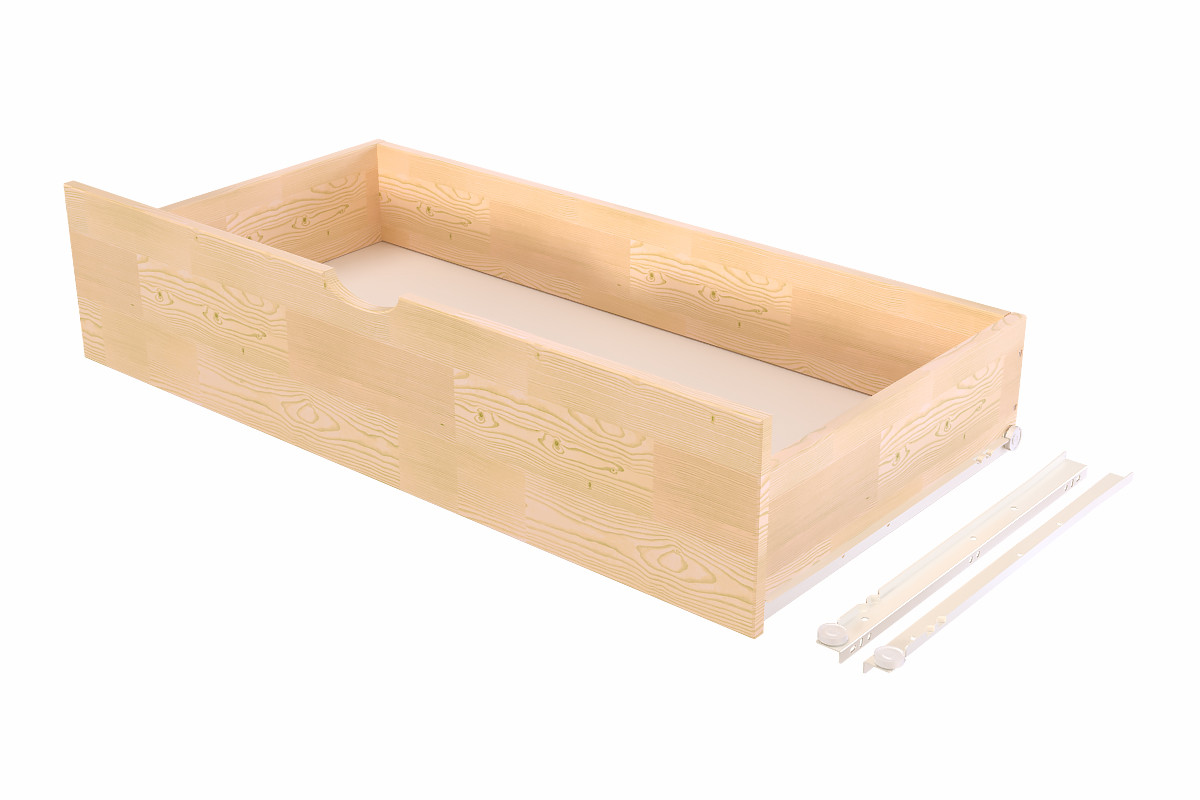 Tiroir de rangement pour cube 100 - Vernis Naturel