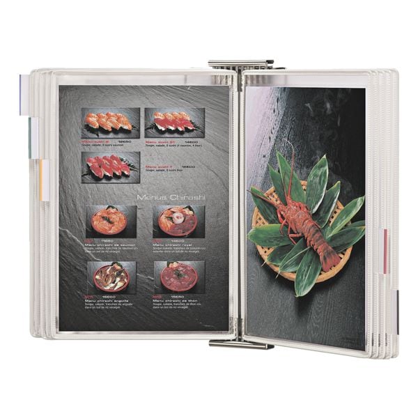 Tarifold Wandsichttafelsystem A4 inkl. 10 Sichttafeln weiß Image