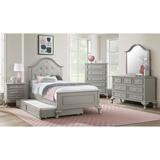 Picket House Furnishings Jenna Full Panel Bed w/Trundle in Grey