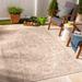 Kyou 5'3" x 7' Traditional Outdoor Farmhouse Moroccan Lambswool/Gray/Walnut/Multi Brown/Dark Gray/Cream/Tan Outdoor Area Rug - Hauteloom