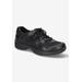 Women's Roadtrip Sneaker by Easy Street in Black Leather (Size 8 1/2 M)