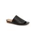 Wide Width Women's Camano Slide Sandal by SoftWalk in Black (Size 8 W)