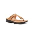 Extra Wide Width Women's Talara Sandal by SoftWalk in Tan (Size 11 WW)