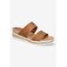 Women's Maryann Wedge Sandal by Easy Street in Tan (Size 9 1/2 M)