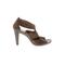 MICHAEL Michael Kors Heels: Tan Solid Shoes - Womens Size 8 1/2 - Open Toe