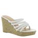 Chinese Laundry Eleana Wedge Sandal - Womens 8.5 White Sandal Medium