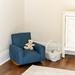 Isabelle & Max™ Villas Rocking Chair, Childs Rocker Polyester in Blue | 19.5 H x 21 W x 19 D in | Wayfair 9B65B6159D7B40CBB05E85383C44FC2E