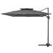 Arlmont & Co. Beese 108" Square Cantilever Umbrella, Steel in Gray | 99.21 H x 108 W x 108 D in | Wayfair 90DE510ED8E34BFEA64E92235F054B07