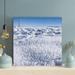 Latitude Run® Snow Covered Field Under Blue Sky During Daytime - 1 Piece Square Graphic Art Print On Wrapped Canvas in White | Wayfair