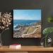 Rosecliff Heights Rocky Shore By The Beach During Daytime - 1 Piece Square Graphic Art Print On Wrapped Canvas in Blue | Wayfair