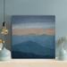 Loon Peak® Painting Of Mountain View - 1 Piece Square Graphic Art Print On Wrapped Canvas in Blue/Gray | 16 H x 16 W x 2 D in | Wayfair