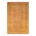 Overton Hand Knotted Wool Vintage Inspired Traditional Mogul Orange Area Rug - 6' 2" x 9' 2"