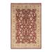Overton Hand Knotted Wool Vintage Inspired Traditional Mogul Red Area Rug - 6' 1" x 9' 3"