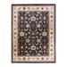 Overton Hand Knotted Wool Vintage Inspired Traditional Mogul Black Area Rug - 9' 1" x 12' 1"