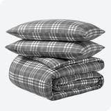 Bare Home Cotton Flannel Duvet Cover and Sham Set