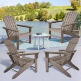 Outdoor Classic Recycled Plastic Adirondack Chair,set of 4 - N/A