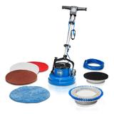 Prolux Core 15" Heavy-Duty Commercial Floor Buffer & Scrubber LOADED - Blue - 15" Cleaning Path