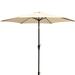 9' Pole Umbrella With Carry Bag, Yellow / Creme / Red / Green / Gray / Navy Blue / Taupe
