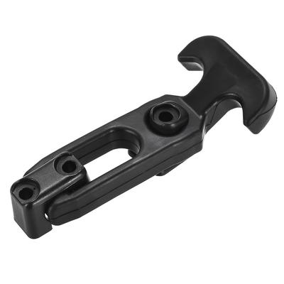 4.33-inch Rubber Flexible T-Handle Draw Latches Hasp for Golf Cart and Tool Box - Black