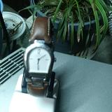 Coach Accessories | Coach Silver Watch With Brown Leather Band | Color: Brown/Silver | Size: Os